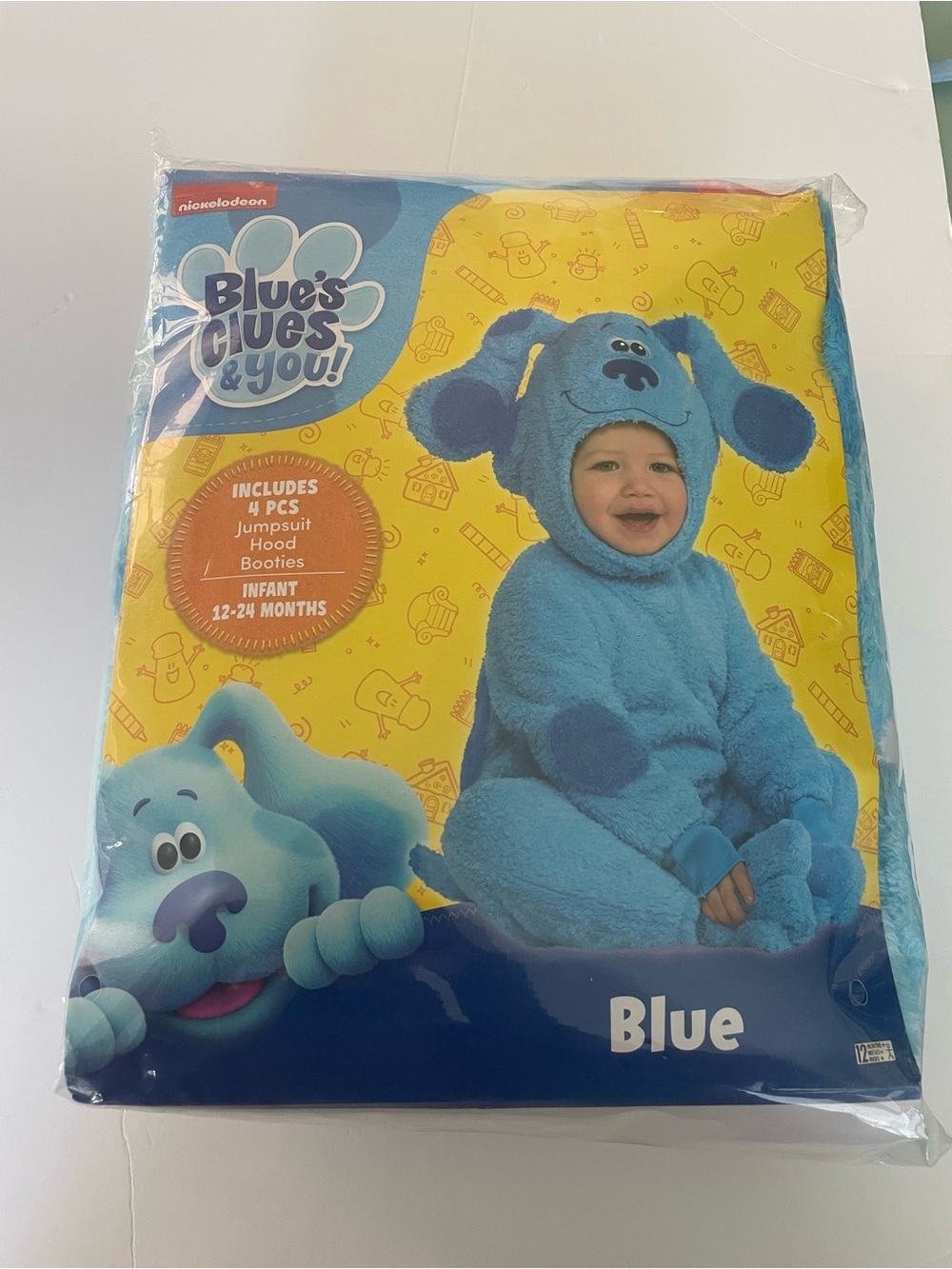 NWT Infant Baby Toddler Blues Clues Blue Character Costume Halloween Nickelodeon